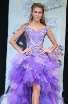 blue and purble matric dance dress