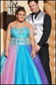 blue and purble matric dance dress