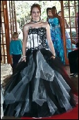 black and silver matric dance dress